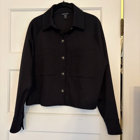 Never Worn Athleta Allure Shirt Jacket in Black - Picture 2 of 5